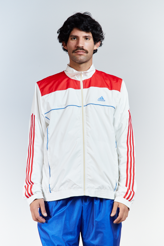 2008 Adidas White N Red Track Jacket (M/L)