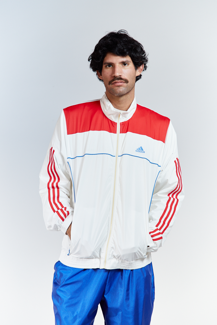 2008 Adidas White N Red Track Jacket (M/L)