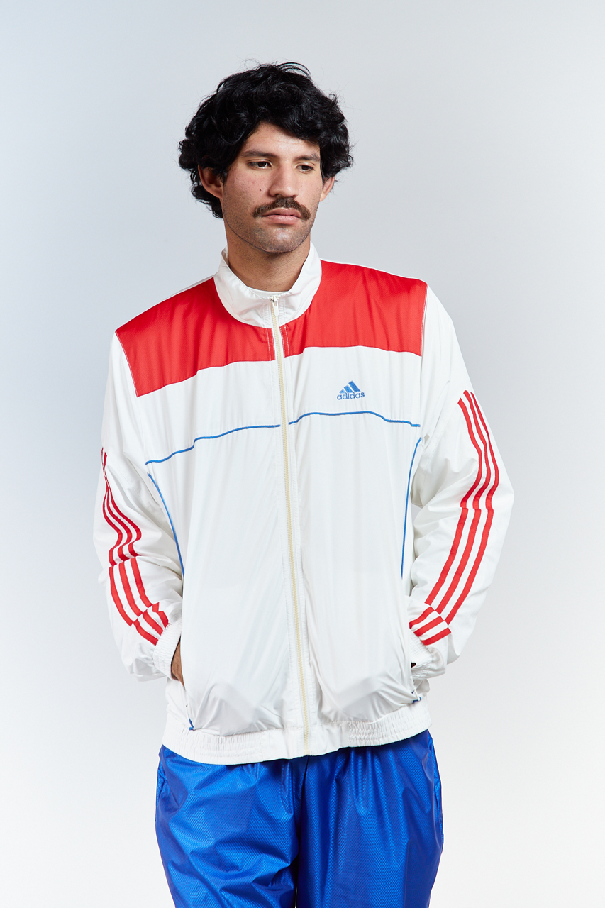 2008 Adidas White N Red Track Jacket (M/L)