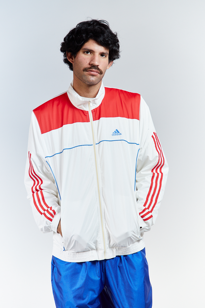 2008 Adidas White N Red Track Jacket (M/L)