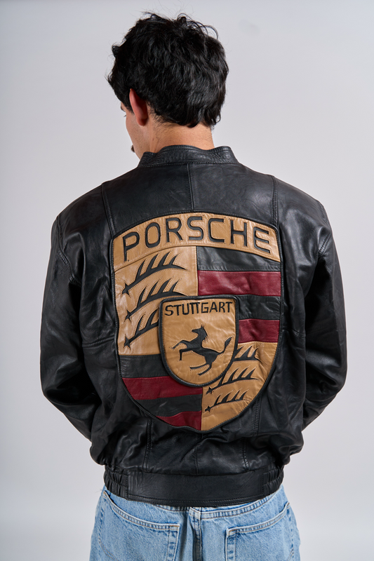 1990 Vintage Porsche Leather Jacket (M/L)