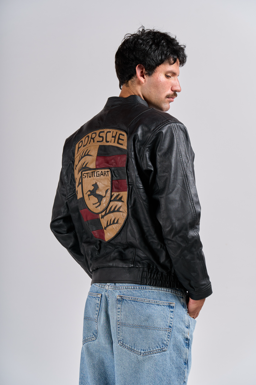 1990 Vintage Porsche Leather Jacket (M/L)