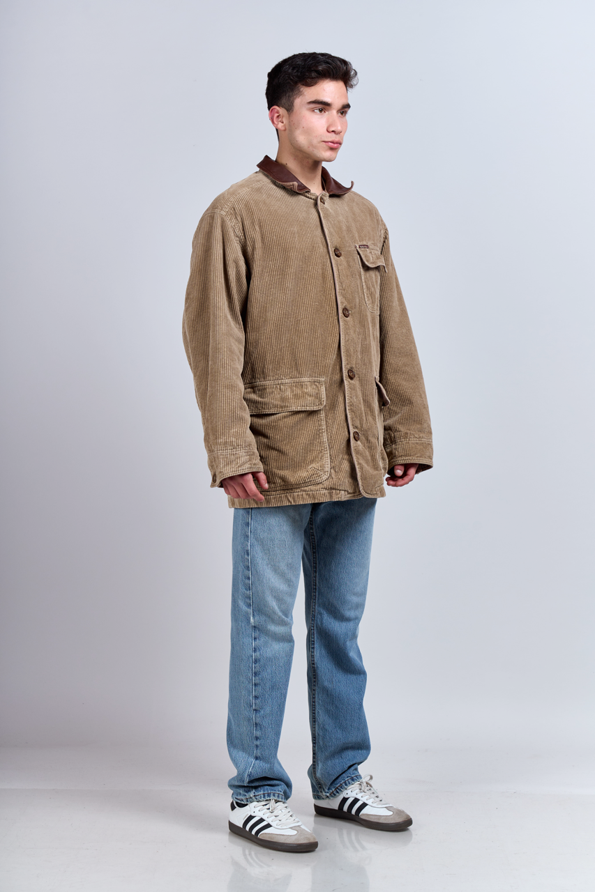 1990 Marlboro Classic Leather Corduroy Coat (L/XL)