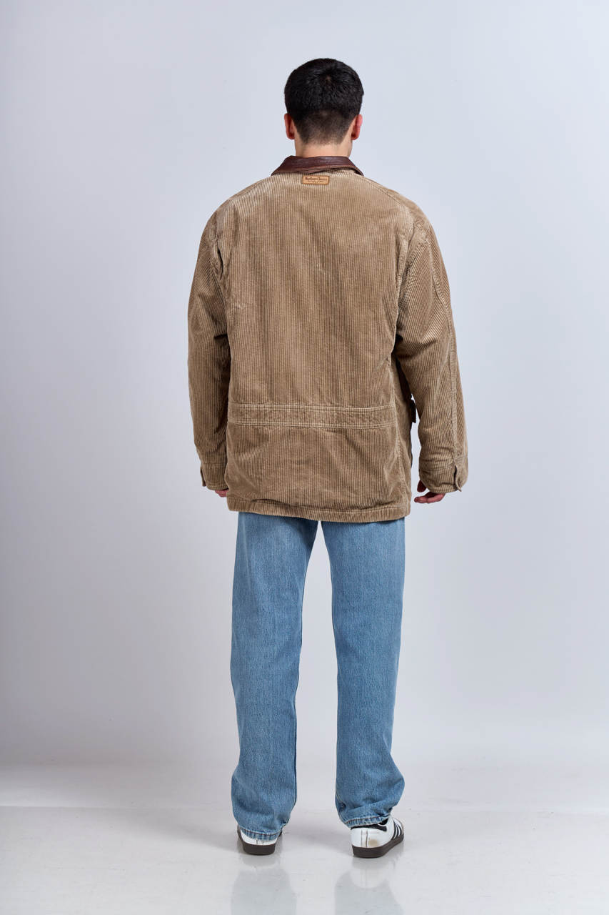 1990 Marlboro Classic Leather Corduroy Coat (L/XL)