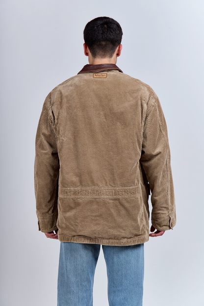 1990 Marlboro Classic Leather Corduroy Coat (L/XL)