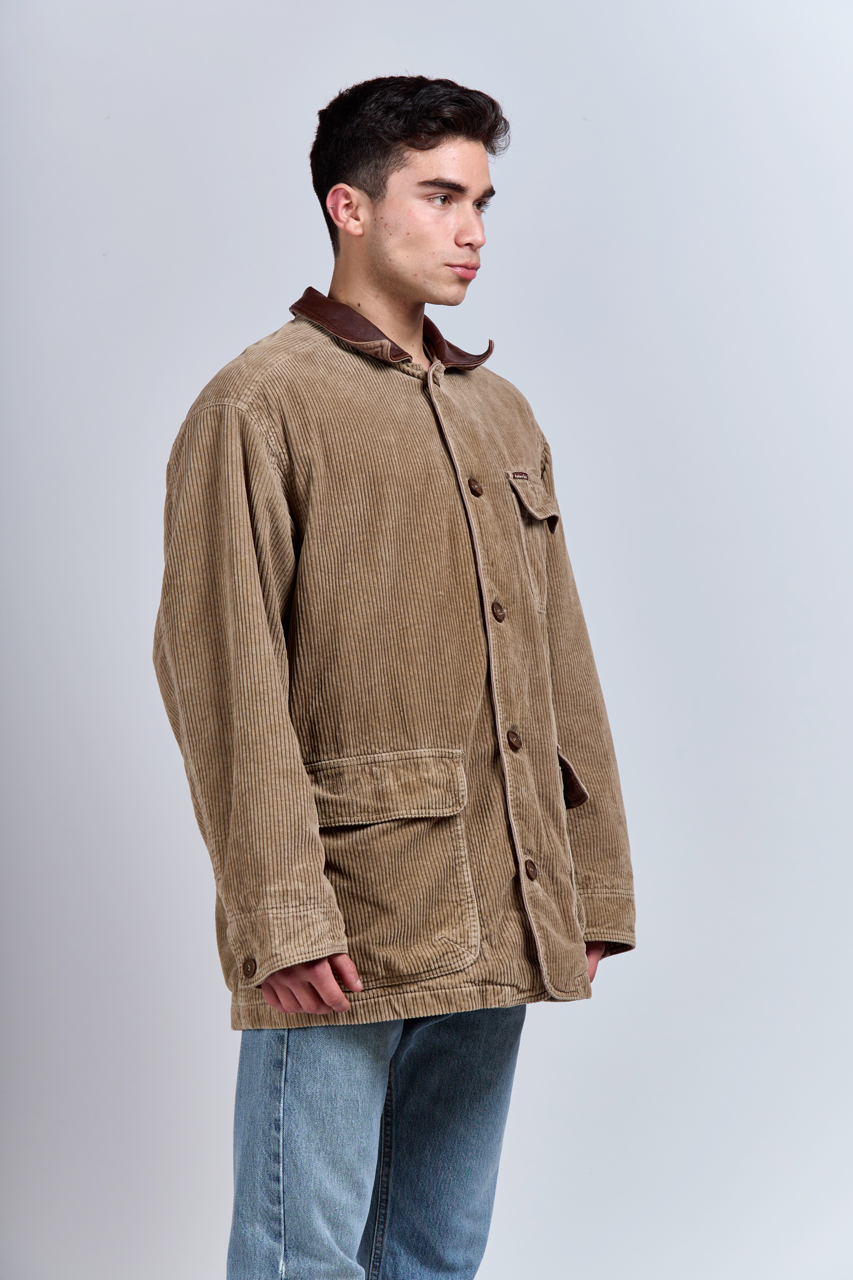 1990 Marlboro Classic Leather Corduroy Coat (L/XL)