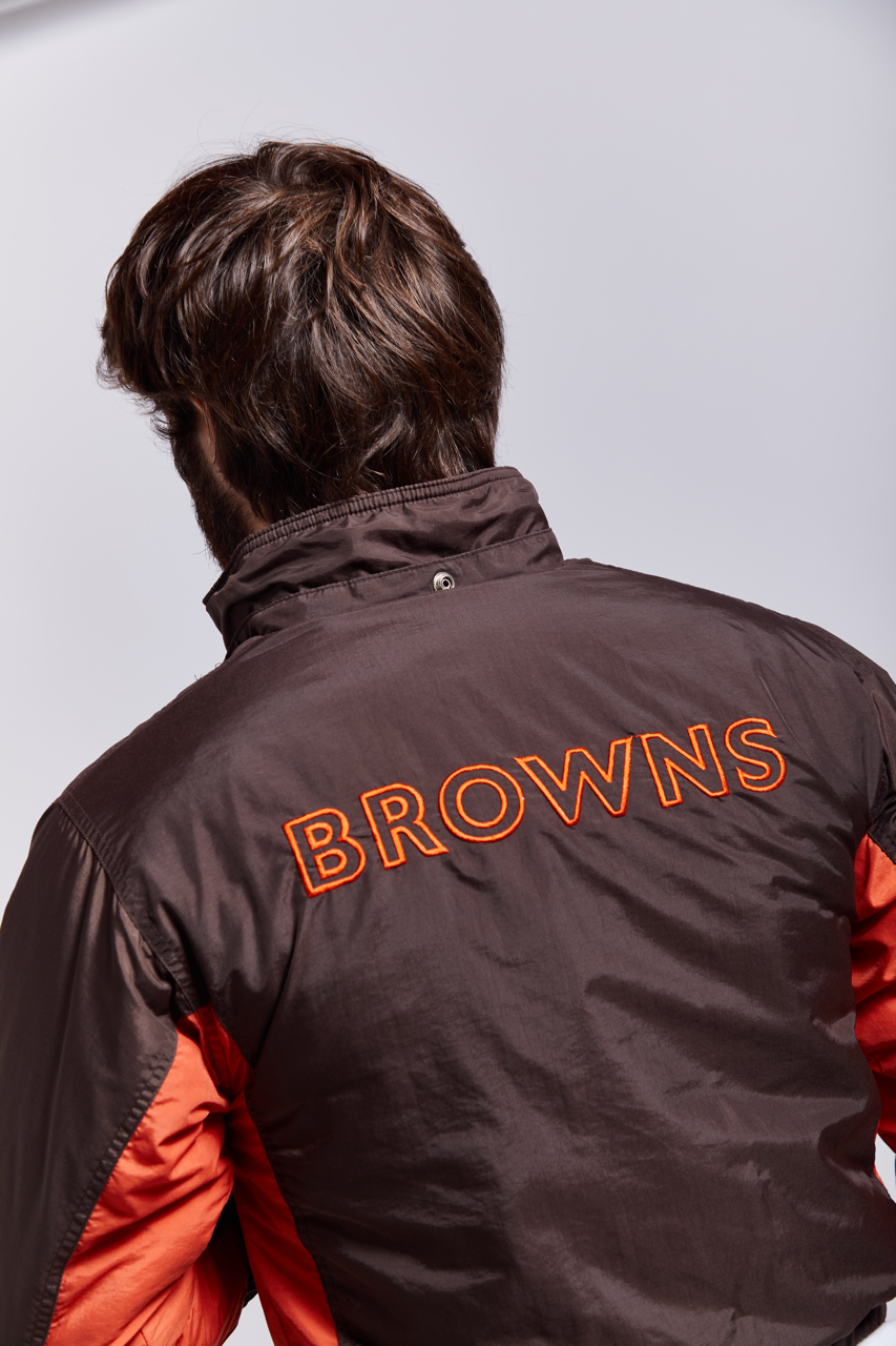 1990 NFL Cleveland Browns Reversible Padded/ Polar Jacket (XS/S)