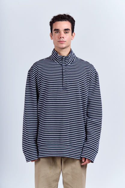 2000 Nautica Striped Quarter Zip (XL/XXL)