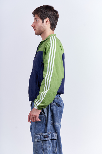 1990 Vintage Adidas Green n Blue Track Jacket (S/M)