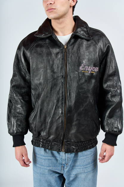 2000 Y2K Enyce Leather Bomber Jacket (M/L)